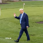 Tổng thống Mỹ Donald Trump tại Nhà Trắng. (Ảnh: THX/TTXVN)