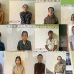 Nhóm 19 đối tượng bị khởi tố về hành vi cướp giật tài sản. (Ảnh: Công an Thành phố Cần Thơ) 