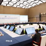 Quang cảnh Hội nghị Bộ trưởng APEC về Lâm nghiệp tại Thâm Quyến. (Ảnh: Công Tuyên/TTXVN)