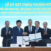Vietnam Airlines và Trung tâm Đổi mới sáng tạo Quốc gia đã ký kết Thỏa thuận hợp tác về thúc đẩy khoa học, công nghệ, đổi mới sáng tạo và chuyển đổi số. (Ảnh: PV/Vietnam+)