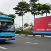 Hà Nội sẽ tăng cường thêm 11 tuyến buýt kết nối đến Trung tâm triển lãm Quốc gia. (Ảnh: PV/Vietnam+)
