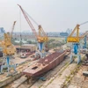 Các doanh nghiệp đóng tàu làm không hết việc và thậm chí đã có đơn hàng tới năm 2028. (Ảnh: Việt Hùng/Vietnam+)