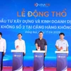 Động thổ Dự án đầu tư xây dựng và kinh doanh dịch vụ cung cấp suất ăn hàng không số 2 tại Cảng hàng không Quốc tế Long Thành. (Ảnh: PV/Vietnam+)