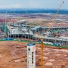 Các gói thầu của Cảng Hàng không Quốc tế Long Thành đang được các nhà thầu đẩy nhanh tiến độ thi công. (Ảnh: PV/Vietnam+)