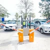 Một bãi triển khai ứng dụng công nghệ thu phí trông giữ xe không tiền mặt Phủ Tây Hồ. (Ảnh: Việt Hùng/Vietnam+) 