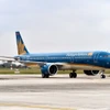 Máy bay Airbus của Hãng hàng không Vietnam Airlines. (Ảnh: PV/Vietnam+)