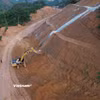 Nhà thầu thi công Dự án đường Hồ Chí Minh đoạn Chợ Chu-Ngã ba Trung Sơn đoạnqua tỉnh Tuyên Quang. (Ảnh: Khánh Hùng/Vietnam+)