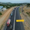 Dự án cao tốc Hòa Liên-Túy Loan đảm bảo thông xe kỹ thuật vào ngày 19/8. (Ảnh: Khánh Hùng/Vietnam+)