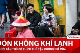Người dân Thủ đô thích thú đón không khí lạnh đầu mùa 