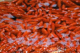 Chép Tam Dương đắt khách, vựa cá Thủ đô nhộn nhịp trước thềm ông Công ông Táo