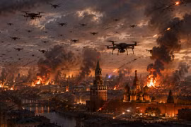 Ukraine tung đòn tập kích hàng trăm UAV đánh thẳng vào loạt tỉnh thành Nga 