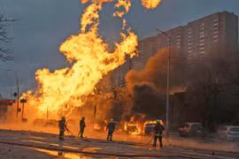 Ukraine thực hiện vụ tấn công ồ ạt nhất vào lãnh thổ Nga