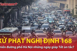 Xử phạt theo nghị định 168 có khiến đường phố Hà Nội những ngày giáp Tết ùn tắc?