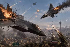Iran tuyên bố bắn nổ dàn tiêm kích tàng hình F-35 của Mỹ tại Jordan 