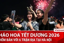 Chi tiết về phân luồng giao thông trong đêm bắn pháo hoa Tết dương lịch 2026 tại Hà Nội