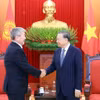 Tổng Bí thư Tô Lâm tiếp Thủ tướng Kyrgyzstan Adylbek Kasymaliev. (Ảnh: Thống Nhất/TTXVN)