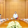Thường trực Ban Bí thư Trần Cẩm Tú phát biểu chỉ đạo cuộc họp. (Ảnh: Phương Hoa/TTXVN)