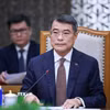 Thủ tướng Lê Minh Hưng phát biểu tại buổi tiếp Đại diện Thương mại Hoa Kỳ (USTR). (Ảnh: Dương Giang/TTXVN)
