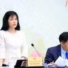 Phó Chủ nhiệm Ủy ban Công tác đại biểu Tạ Thị Yên trả lời câu hỏi của phóng viên các cơ quan thông tấn, báo chí. (Ảnh: Tuấn Anh/TTXVN)