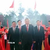 Tổng Bí thư Tô Lâm đến dự Đại hội đại biểu Đảng bộ các Cơ quan Đảng Trung ương lần thứ nhất. (Ảnh: Thống Nhất/TTXVN)