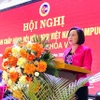 Phó Chủ tịch Quốc hội Nguyễn Thị Thanh phát biểu chỉ đạo hội nghị. (Ảnh: TTXVN phát)