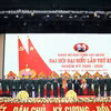 Ban chấp hành Đảng bộ Học viện Lục quân nhiệm kỳ 2025-2030 với 17 Ủy viên vừa trúng cử ra mắt Đại hội. (Ảnh: Chu Quốc Hùng-TTXVN)