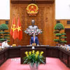 Thủ tướng Phạm Minh Chính chủ trì họp Tổ công tác bảo đảm an ninh năng lượng trước diễn biến phức tạp của cuộc xung đột quân sự tại Trung Đông. (Ảnh: Dương Giang/TTXVN)