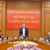 Tổng Bí thư Tô Lâm phát biểu tại phiên họp quý 1/2026 của Ban Chỉ đạo Trung ương về hoàn thiện thể chế, pháp luật. (Ảnh: Thống Nhất/TTXVN)