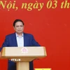 Thủ tướng Phạm Minh Chính chủ trì Hội nghị lần thứ hai Ban Chấp hành Đảng bộ Chính phủ. (Ảnh: Dương Giang/TTXVN)