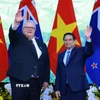 Thủ tướng Phạm Minh Chính hội kiến Chủ tịch Quốc hội New Zealand Gerry Brownlee. (Ảnh: Dương Giang/TTXVN)