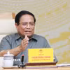 Thủ tướng Phạm Minh Chính chủ trì phiên họp lần thứ nhất của Ban Chỉ đạo Trung ương về chính sách nhà ở và thị trường bất động sản. (Ảnh: Dương Giang-/TTXVN)