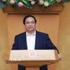 Thủ tướng Phạm Minh Chính chủ trì Phiên họp Chính phủ chuyên đề về xây dựng pháp luật tháng 9/2025. (Ảnh: Dương Giang/TTXVN)