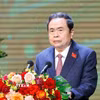 Chủ tịch Quốc hội Trần Thanh Mẫn phát biểu. (Ảnh: Doãn Tấn/TTXVN)