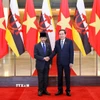 Chủ tịch Quốc hội Trần Thanh Mẫn hội kiến Quốc vương Brunei Darussalam Haji Hassanal Bolkiah. (Ảnh: Doãn Tấn/TTXVN)