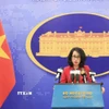 Người phát ngôn Bộ Ngoại giao Phạm Thu Hằng. (Ảnh: Tuấn Anh/TTXVN)