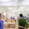 Cơ quan điều tra làm việc với nhóm học sinh tổ chức bạo lực học đường tại Trường THCS N.D., xã Di Linh làm 1 năm sinh lớp 8 treo cổ tự tử. (Ảnh: TTXVN phát)