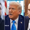 Tổng thống Ukraine Volodymyr Zelensky, Tổng thống Mỹ Donald Trump và Tổng thống Nga Vladimir Putin. (Ảnh: AP/TTXVN)