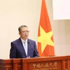 Đại sứ Việt Nam tại Trung Quốc Phạm Thanh Bình. (Ảnh: Công Tuyên/TTXVN)