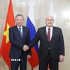 Tổng Bí thư Tô Lâm hội kiến Thủ tướng Liên bang Nga Mikhail Mishustin. (Ảnh: Thống Nhất/TTXVN)