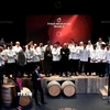 Các đầu bếp dự lễ trao giải Michelin Guide ở Cognac, miền Tây Pháp, ngày 22/3/2022. (Ảnh: AFP/TTXVN)
