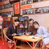 Không gian Văn hóa Hồ Chí Minh trở thành địa điểm ưa thích của các thiếu niên đang sinh sống tại Tư viện Kim Cang. (Ảnh: Xuân Khu/TTXVN)