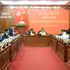 Ngày 4/3/2026, tại trụ sở Tỉnh ủy Quảng Trị, Đoàn kiểm tra, giám sát số 27 của Ban Chấp hành Trung ương Đảng tổ chức Hội nghị triển khai Quyết định kiểm tra, giám sát của Bộ Chính trị, Ban Bí thư năm 2026 đối với Ban Thường vụ Tỉnh ủy Quảng Trị. (Ảnh: Nguyên Linh/TTXVN)