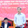 Thiếu tướng Nguyễn Quốc Toản, Chánh Văn phòng Bộ Công an trả lời câu hỏi của phóng viên. (Ảnh: Phương Hoa/TTXVN)