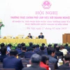 Hội nghị Thường trực Chính phủ làm việc với doanh nghiệp nhà nước. (Ảnh: Dương Giang/TTXVN)