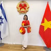 Bà Trương Thị Hồng - Chủ tịch Hội người Việt Nam tại Israel. (Ảnh: Thanh Bình/TTXVN)