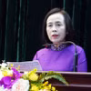 Bà Đoàn Thị Hậu, tân Phó Bí thư Thường trực Tỉnh ủy Lạng Sơn. (Ảnh: Văn Đạt/TTXVN)