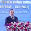 Tổng Bí thư Tô Lâm phát biểu tại Lễ đón nhận Huân chương Hồ Chí Minh và kỷ niệm 80 năm Ngày truyền thống Thông tấn xã Việt Nam (15/9/1945-15/9/2025). (Ảnh: Lâm Khánh/TTXVN)