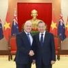 Tổng Bí thư Tô Lâm tiếp Thủ tướng New Zealand Christopher Luxon. (Ảnh: Thống Nhất/TTXVN)