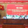Hội nghị sơ kết 1 năm vận hành bộ máy của hệ thống chính trị và chính quyền địa phương 2 cấp. (Ảnh: Đức Hạnh/TTXVN)