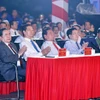 Chủ tịch Quốc hội Trần Thanh Mẫn, nguyên Thủ tướng Nguyễn Tấn Dũng và đại biểu dự chương trình. (Ảnh: Doãn Tấn/TTXVN)